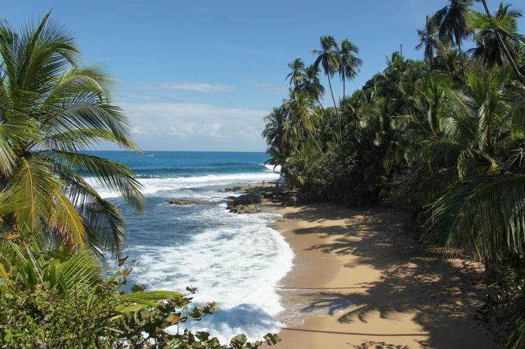 Secluded beach on the Caribbean side of Costa Rica, Cahuita and Manzanillo