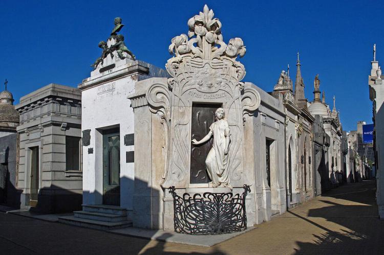 Rufina Cambaceres Mausoleum in Recoleta Cemetery in Buenos Aires, Argentina