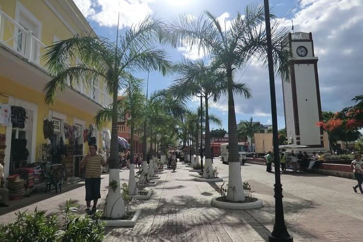 Center of San Miguel de Cozumel, Mexico