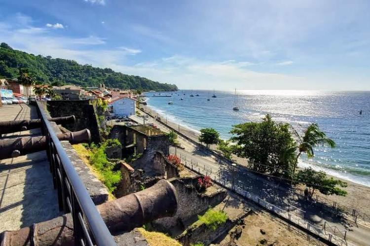 Fortress ruins Saint-Pierre, Martinique