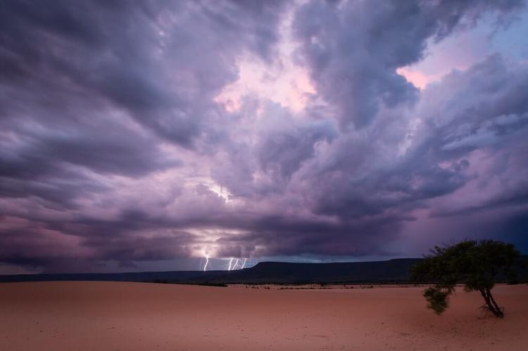 Lightening over Jalapão State Park, Brazil