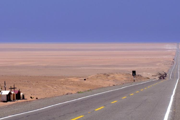 Panamerican Highway, Sechura Desert, Peru