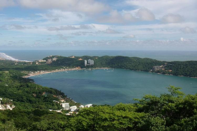 Puerto Marqués Bay from Scenic Highway in Acapulco, Guerrero, Mexico