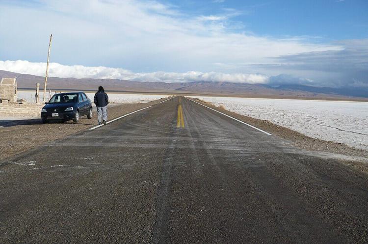 National Route 52, at the height of Salinas Grandes, on the interprovincial border of Salta and Jujuy, Argentina