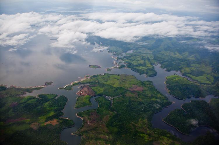 Aerial view of San Blas, Kuna Yala, Panama