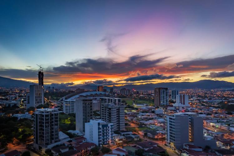 Skyline at dawn, San José, Costa Rica