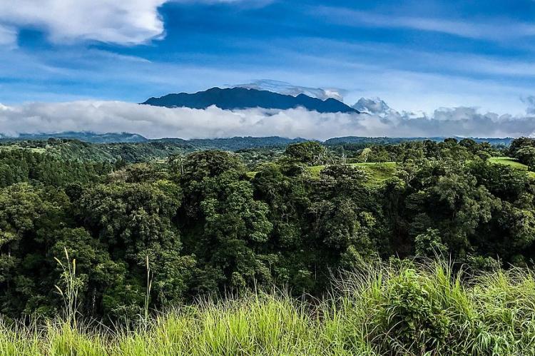 Clouds surrounding Volcan Baru, Panama's highest mountain 
