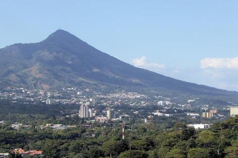 Scenic view of North San Salvador, seen from Santa Elena neighborhood