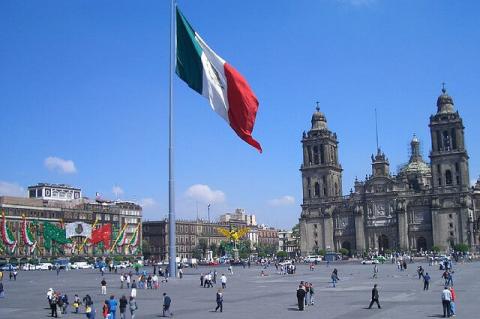 Plaza de la Constitución − Zócalo — in the historic center of Mexico City