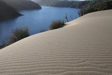 Dunes and freshwater lagoon at Colún Beach